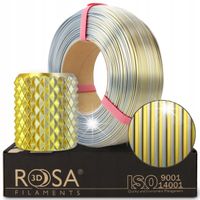 Filament Refill PLA Magic Silk Rosa3D Gold-Silver Złoto Srebrny 1kg