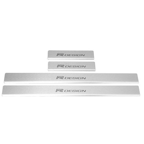 Listwa progowa VOLVO XC40  R DESIGN Stal nierdzewna 304 mat z czarnymi lite na Arena.pl