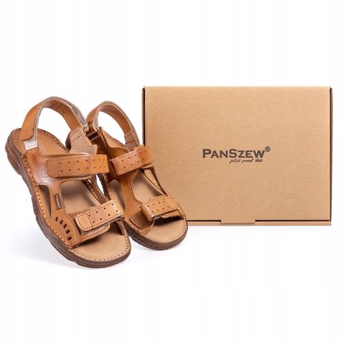 PanSzew WYGODNE Sandały Męskie ze Skóry Naturalnej POLSKIE Klapki 39-46 na Arena.pl