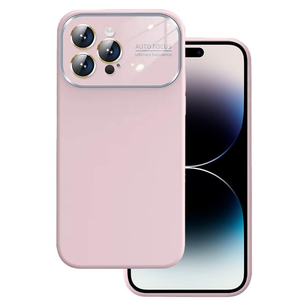 Soft Silicone Lens Case do Iphone 13 Pro jasnoróżowy zdjęcie 1