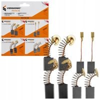 4x SZCZOTKI WĘGLOWE DO WIERTARKI SZLIFIERKI ZESTAW SZCZOTEK WĘGLOWYCH