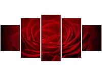 70CM 150CM OBRAZ 5 ELEM RÓŻA UKOCHANEJ ŚCIENNY