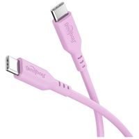 Kabel silikonowy USB-C 2.0 1.5m różowy 3A 60W Power Delivery Goobay HQ