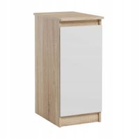 Szafka Na Dokumenty Kontener Dostawka Drzwi Sonoma Biały Mat