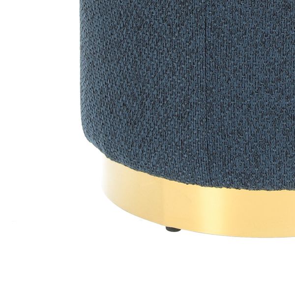 Pufa Kung L granatowa okrągła zdjęcie 3