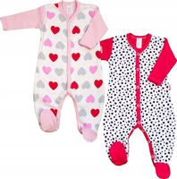 PAJAC pajacyk 2PAK KLEKLE r 56 Serca Serduszka Róż