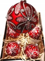 Szklane bombki choinkowe 6 szt. 8 cm