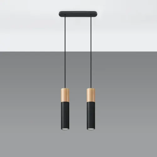 Lampa wisząca PABLO 2 czarna na Arena.pl