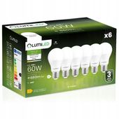 Żarówka LED E27 8W = 80W 880lm 4000K NEUTRALNA PREMIUM NIE MRUGA