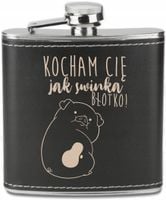 GRAWEROWANA Piersiówka 180 ml personalizowany prezent na rocznice