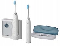 Zestaw 2x szczoteczka soniczna Blaupunkt DTS801 UV stacja ładująca + etui