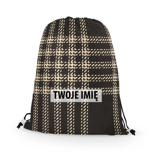 WORKO-PLECAK z Twoim imieniem Brązowa krata VII 033 na Arena.pl