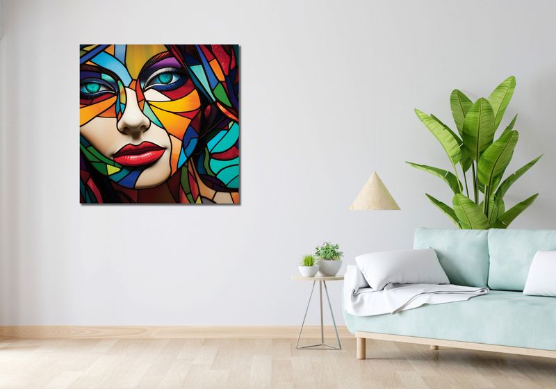 Obraz 90x90cm Spójrz Mi W Oczy zdjęcie 2