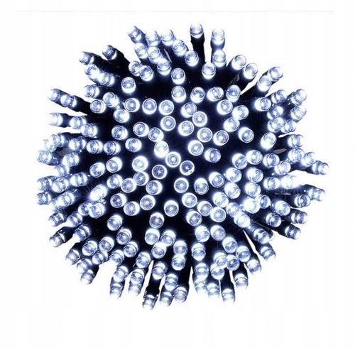 LAMPKI CHOINKOWE ŚWIATEŁKA 200 LED BIAŁY ZIMNY ZEWNĘTRZNE WEWNĘTRZNE FLASH na Arena.pl