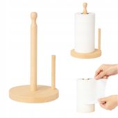 Stojak Na Recznik Papierowy Bambusowy TSG-192 Kuchenny Uchwyt Stabilny