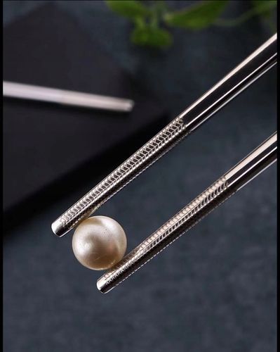 Pałeczki PREMIUM stal nierdzewna 5 par SREBRNE (11451) na Arena.pl