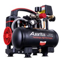 cichy kompresor 2 tłoki 8 bar aerografu pompowania zbiornik 3l 900w