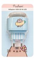 Adapter Pusheen Ładowarka Sieciowa 20W USB-A USB-C Niebieska LED
