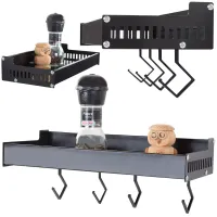 Półka kuchenna wisząca ścienna przyprawy wieszak