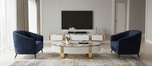 Komoda RTV biała szafka pod telewizor Sofia 200x40x36 na Arena.pl