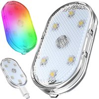 LAMPKA 6 LED RGB DO SAMOCHODU OŚWIETLENIE WNĘTRZA DODTYKOWA BEZPRZEWODOWA