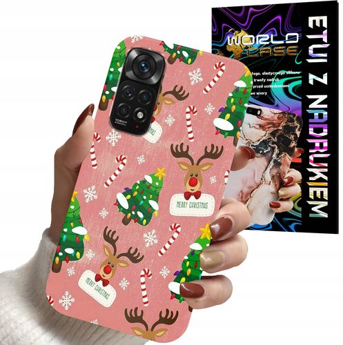 ETUI CASE DO XIAOMI NOTE 11, 11s - ŚWIĄTECZNE WZORY NA ŚWIĘTA RENIFER na Arena.pl