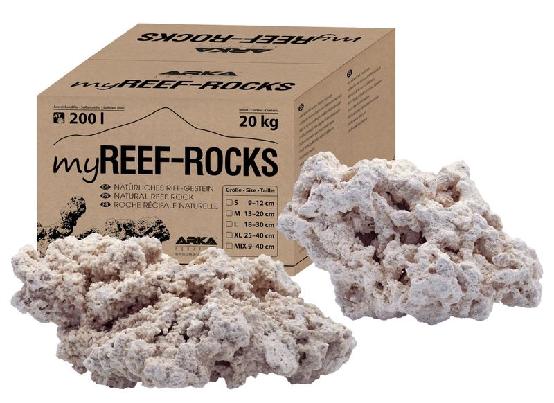 ARKA MyReef Rocks MIX 9-40cm 20kg sucha skała do akwarium morskiego zdjęcie 1
