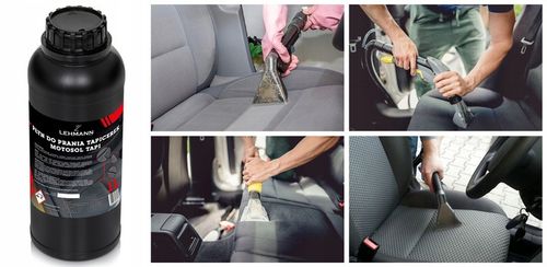 PŁYN 1L DO PRANIA DYWANÓW TAPICERKI samochodowej ŁADNY ZAPACH koncentrat na Arena.pl