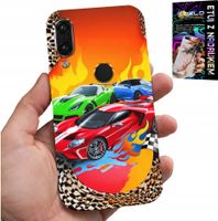 ETUI DO HUAWEI P SMART 2019 - DLA DZIECI, SAMOCHODY WYŚCIGOWE + SZKŁO
