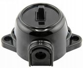 Włącznik czarny retro loft PRL