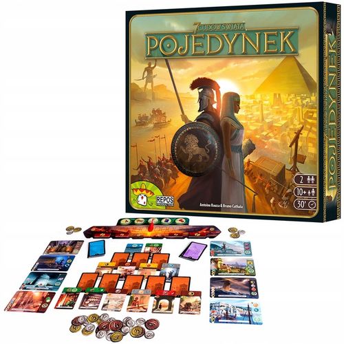 POJEDYNEK 7 CUDÓW ŚWIATA GRA PLANSZOWA KARCIANA TOWARZYSKA RODZINNA REBEL na Arena.pl
