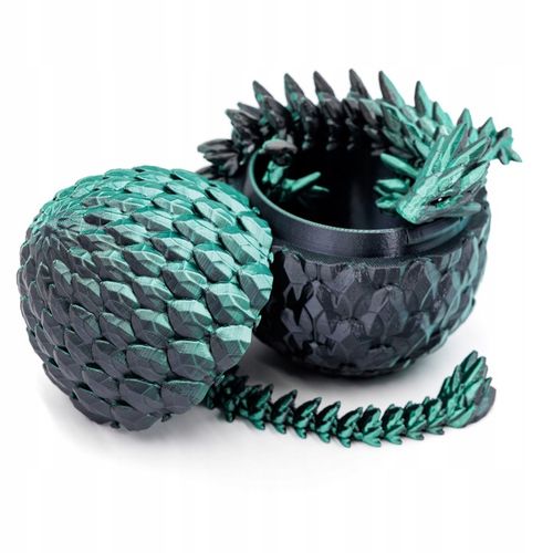 Ruchomy Kryształowy Smok Ze Smoczym Jajem DARKFOREST Rozmiar L na Arena.pl