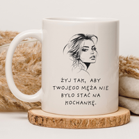 CHAMSKI KUBEK BEZ CENZURY | ŚMIESZNY PREZENT | DO PRACY BIURA DOMU | 330 ml