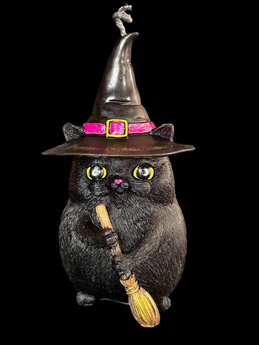 ŚWIECA Z WOSKU PSZCZELEGO KOT Z MIOTŁĄ 1 SZT na Arena.pl