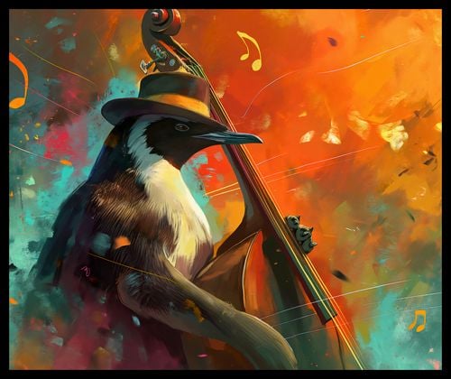 Plakat 60x50cm Pingwinia Nuta na Arena.pl