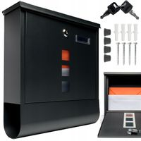 SKRZYNKA POCZTOWA NA LISTY GAZETY POCZTĘ TUBA WIZJER A4 DUŻA DO DOMU