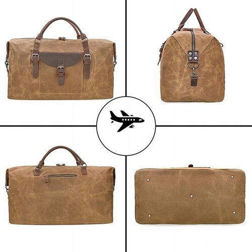 Duża pojemna torba podróżna paskiem na ramię Turystyczna Pojemna 54x27x32cm na Arena.pl