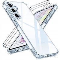 ZESTAW Etui do SAMSUNG A35 5G ANTI SHOCK CASE OBUDOWA CLEAR +3 SZTUKI SZKŁO
