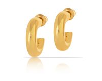 kolczyki pękate półkola z kolekcji classic (p6184au)