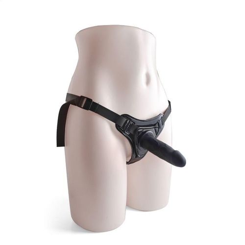 czarne majtki strap-on z silikonowym dildo 10 cm na Arena.pl