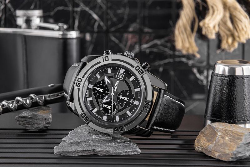 zegarek męski skmei 9156sibk + box zdjęcie 5