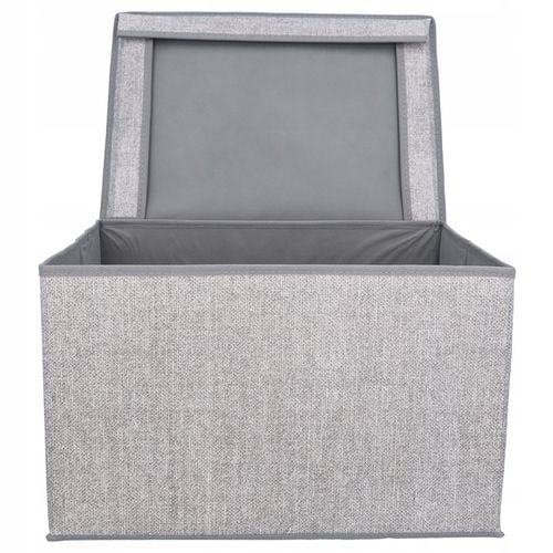 POJEMNIK TEKSTYLNY 40X30X25 CM DO PRZECHOWYWANIA PUDEŁKO ORGANIZER DO na Arena.pl