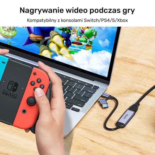 Unitek Grabber video USB-C/A, 4K HDMI 1.4b zdjęcie 10