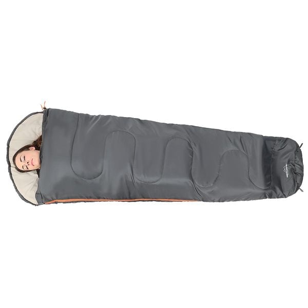 ŚPIWÓR TURYSTYCZNY MUMIA XXL 230x80/50CM SZARY REDCLIFFS zdjęcie 8