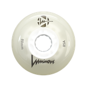 Kółka świecące do rolek LUMINOUS 80mm/85A White Glow 4 sztuki