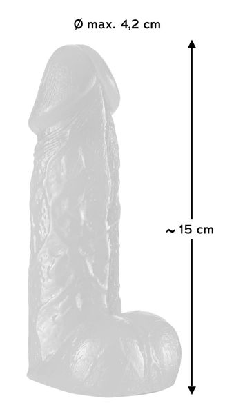 Dildo penis z jądrami Small Dong 15 cm zdjęcie 7
