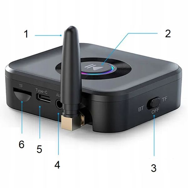 ODBIORNIK DŹWIĘKU BLUETOOTH ADAPTER AUX MINI-JACK zdjęcie 9