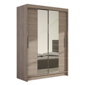 Szafa przesuwna Miami II z lustrem 120cm - pojemna garderoba - TRUFLA