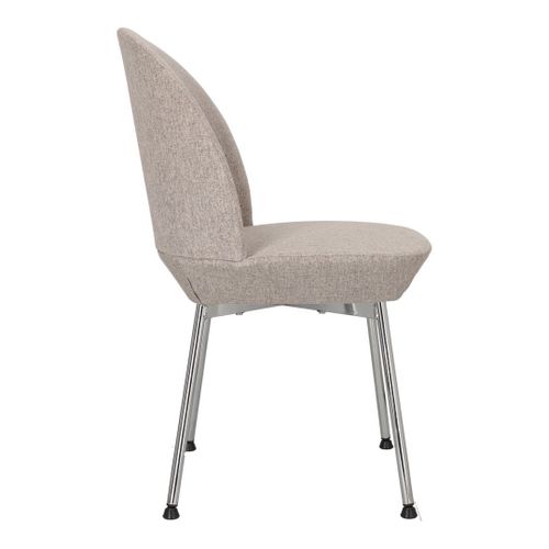 Krzesło Cloe szare jasne/ chrom na Arena.pl