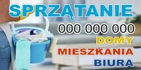 BANER REKLAMOWY projekt 200x100 cm SPRZĄTANIE